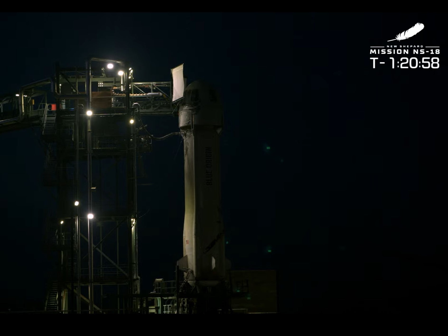 Blue Origin launch live stream William Shatner emotional after being